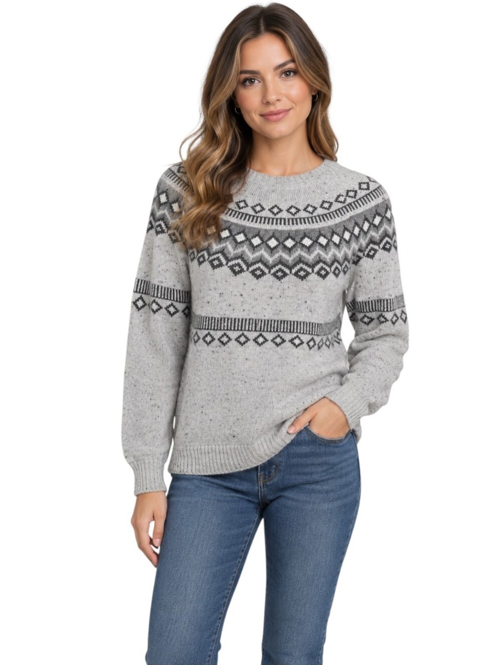 Original Weatherproof Vintage Fair Isle Sweater – XL